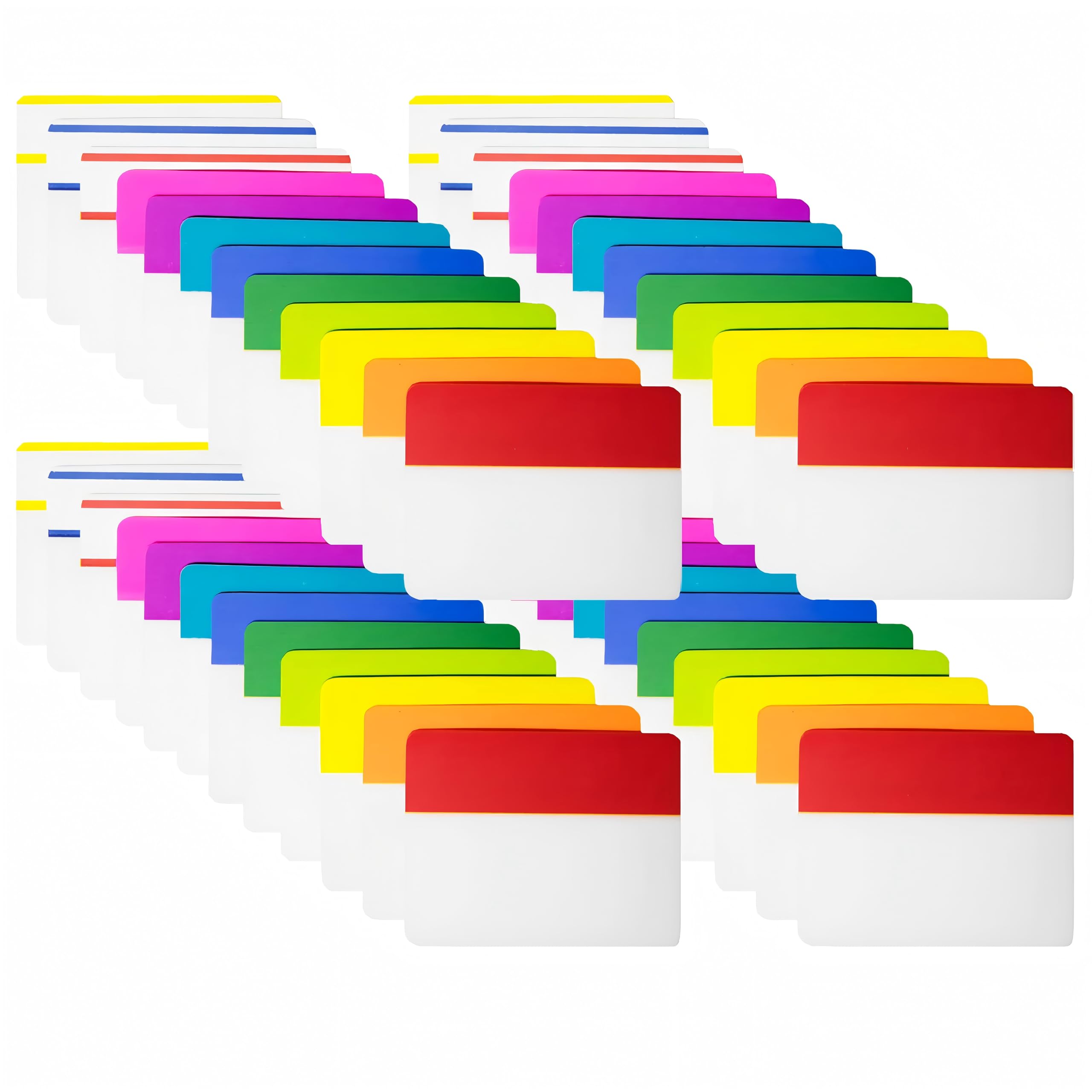 KICNIC 960 Pieces 2 Inch Sticky Index Tabs - Page Markers, File Folder Self-Adhesive Colored Tabs for Binders, Books and Notebooks [12 Colors]