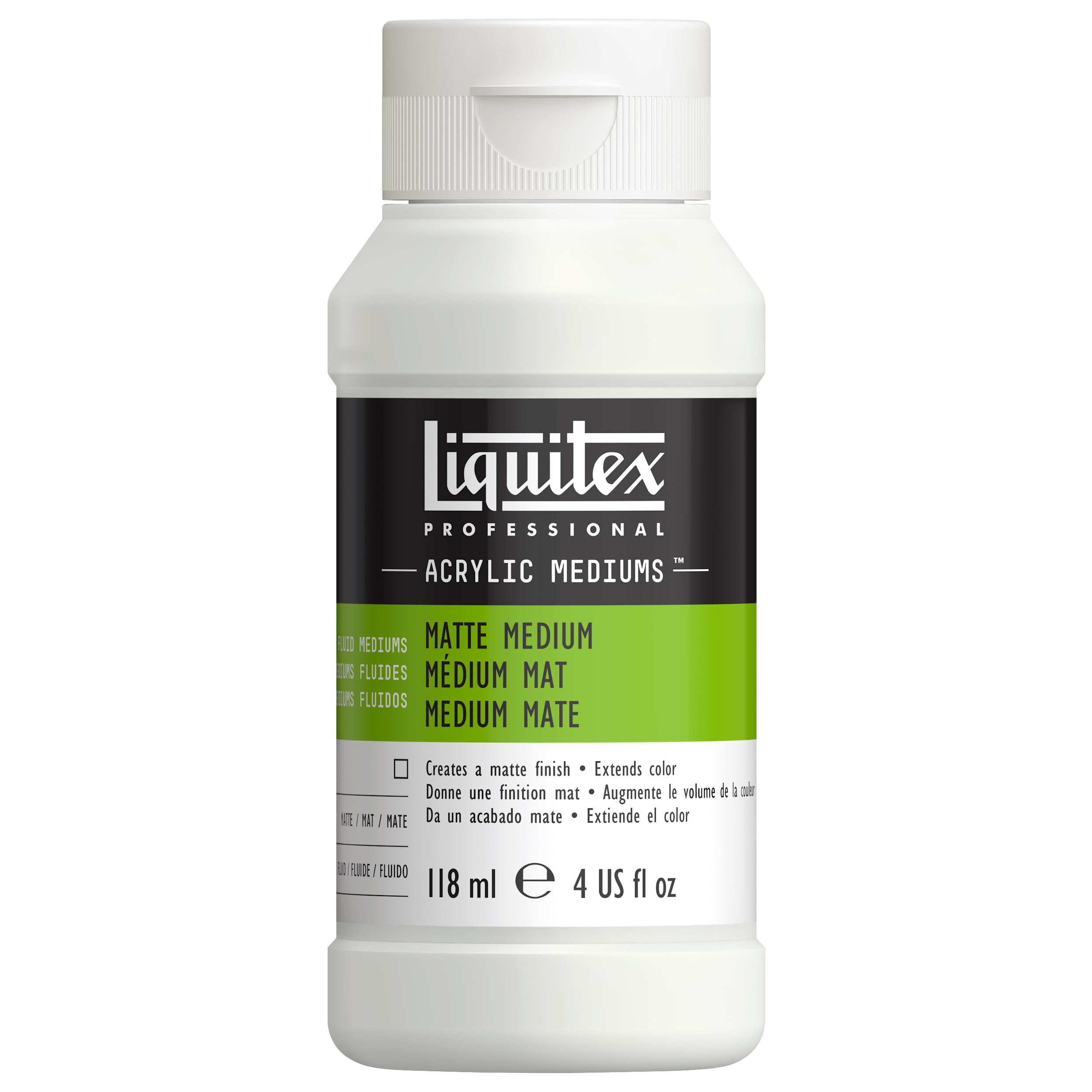 Liquitex 5104 Matte Fluid Medium, 4-Ounce