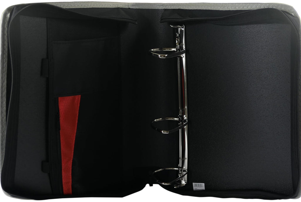 Five Star 3-inch Zipper Binder With Handle, 12-4/5 X 12-1/5 Inches, Assorted Colours. 1 Binder, Colour May Vary (28018)