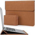 HYZUO 13.3-14 Inch Laptop Sleeve Case with Stand Feature for MacBook Pro 14 M5/M4/M3/M2/M1 2026-2021, MacBook Pro/Air 13.3, 13.5" 13.8" Surface Laptop, HP Spectre X360 13/14, Brown