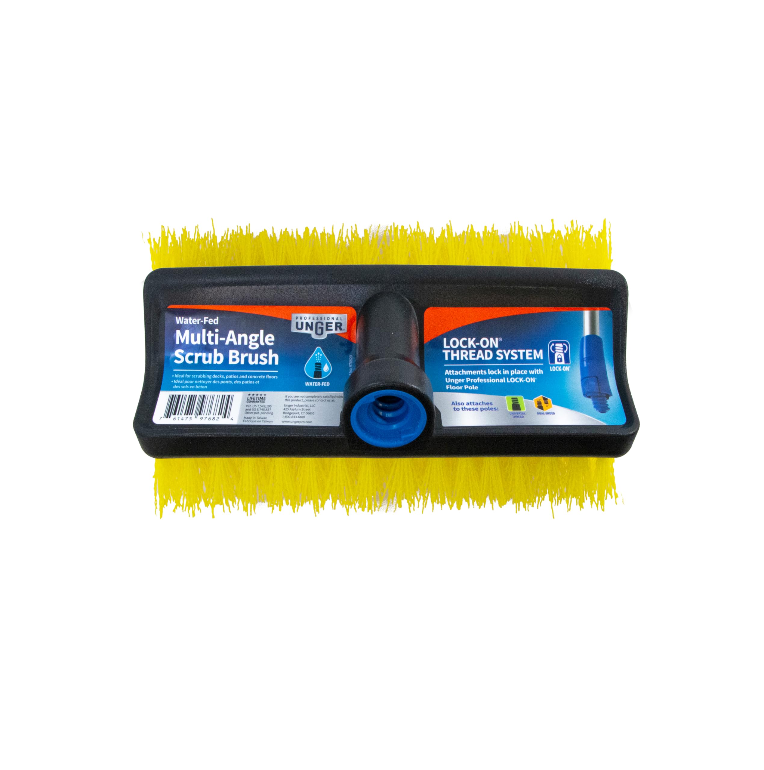Unger Industrial LLC 964820C 10-Inch Waterflow Bi-Level Deck Scrub Brush