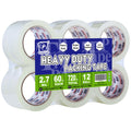 PERFECTAPE Heavy Duty Packing Tape 12 Rolls, Clear, 2.7 mil, Ultra Adhesive, 1.88" x 60 Yards, Refill for Packaging, Moving and Shipping