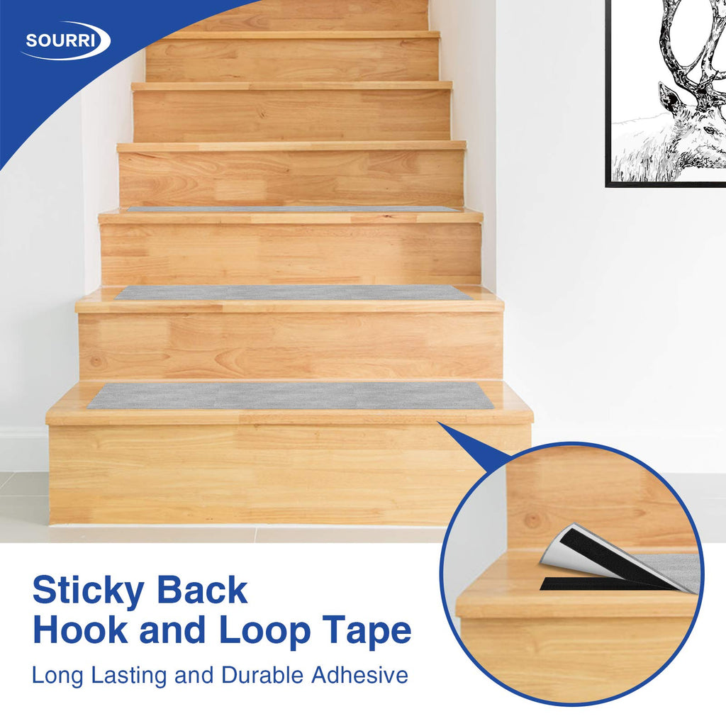 3/4 Inch x 26 Feet Hook and Loop Tape Sticky Back Fastener Roll, Nylon Self Adhesive Heavy Duty Strips Fastener for Home Office School Car and Crafting Organization