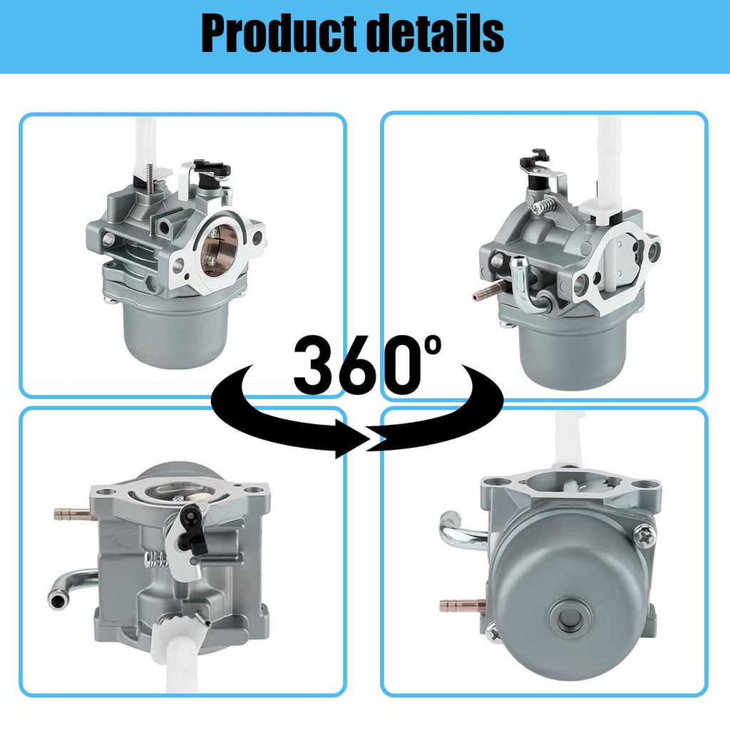 Carburetor fit for Briggs & Stratton Snowblower Replaces # 796122 794593 793161 696737 Compatible 20A114 20A414 20M114 20M107 Engines