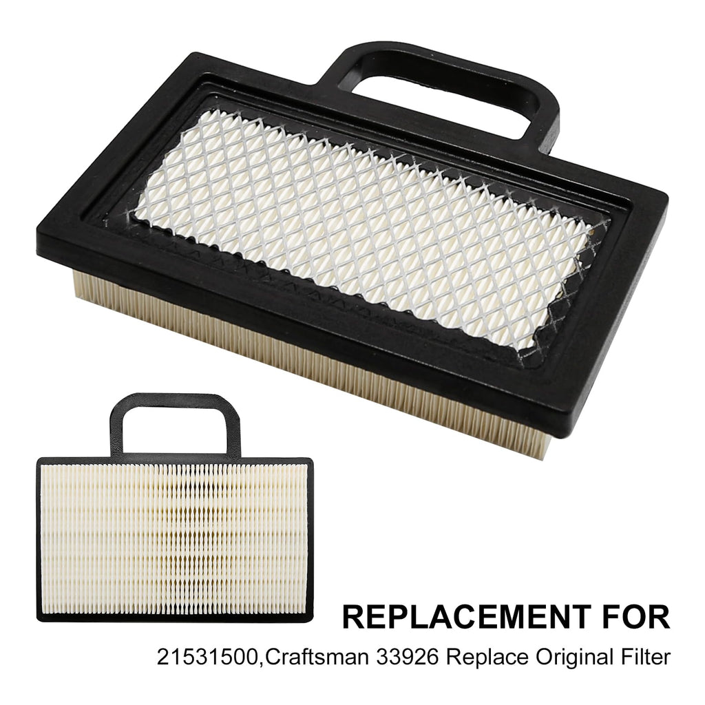 Anxingo 499486 Air Filter Cartridge Replacement for B&S 499486S 698754 691007 with Pre Filter Fits 18-26 HP Intek V-Twins Lawn Mower Engine Parts (2 Pack)