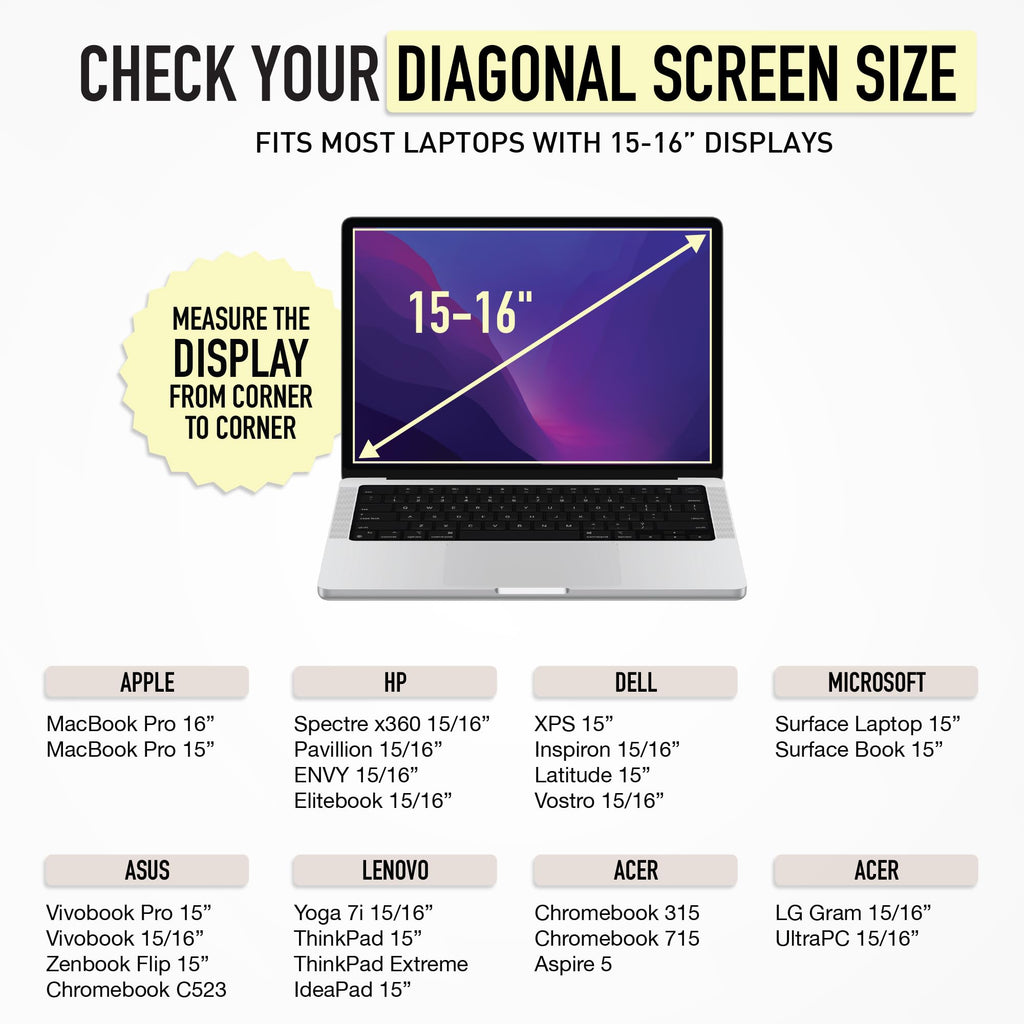 Vandel - The Original Puffy Laptop Sleeve 15-16 Inch Sleeve for Women and Men MacBook Pro 16 Inch Case, Cute Computer Sleeve 15.6 Inch HP Carrying Case Laptop Bag/Asus/Dell/HP Laptop Case 15.6 Cover