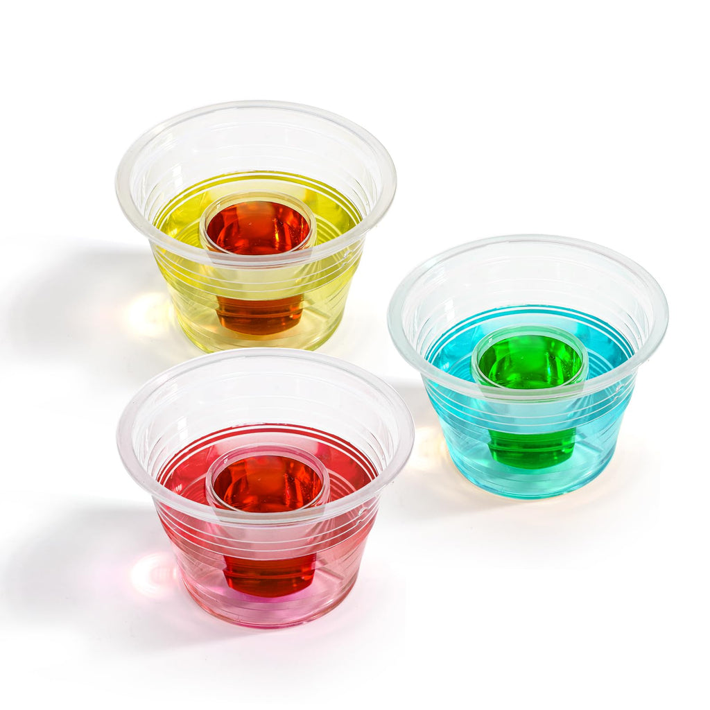Coloch 200 Pack Plastic Bomber Cups, Disposable Jager Bomb Cups Clear Power Bomber Double Shot Glass for Shots, Mixed Drinks, Party