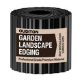 Ouditon Used for DIY Metal Ripple Landscape Edging, Sturdy and Durable Garden Edging Border, Lawn and Tree Surround Fence Design (Black, 6"×20 Ft)