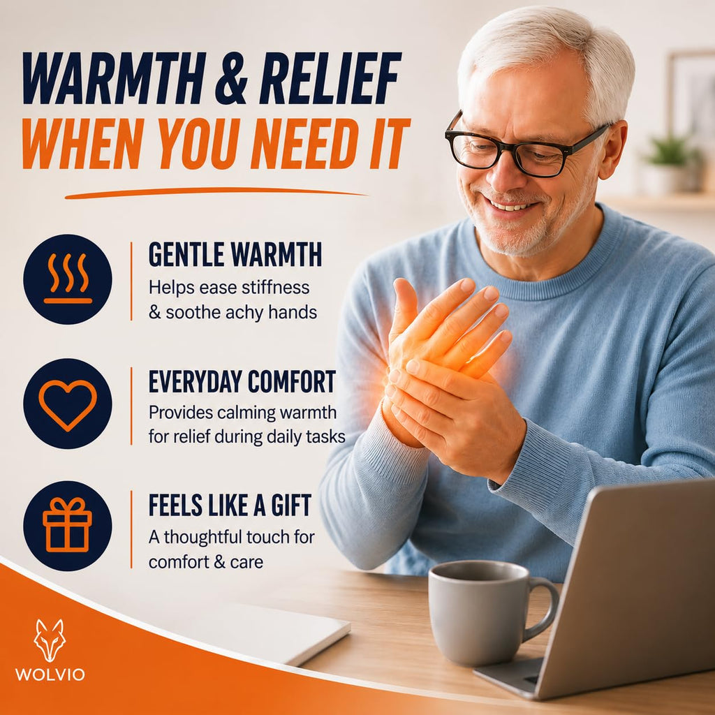 Heated Computer Mouse Pad Hand Warmer: USB Hand Warmers for Computer | Removable Heating Element | 3 Temperatures/Time Limits | Roomy, Hand-Warming Mouse Pad for Men and Women