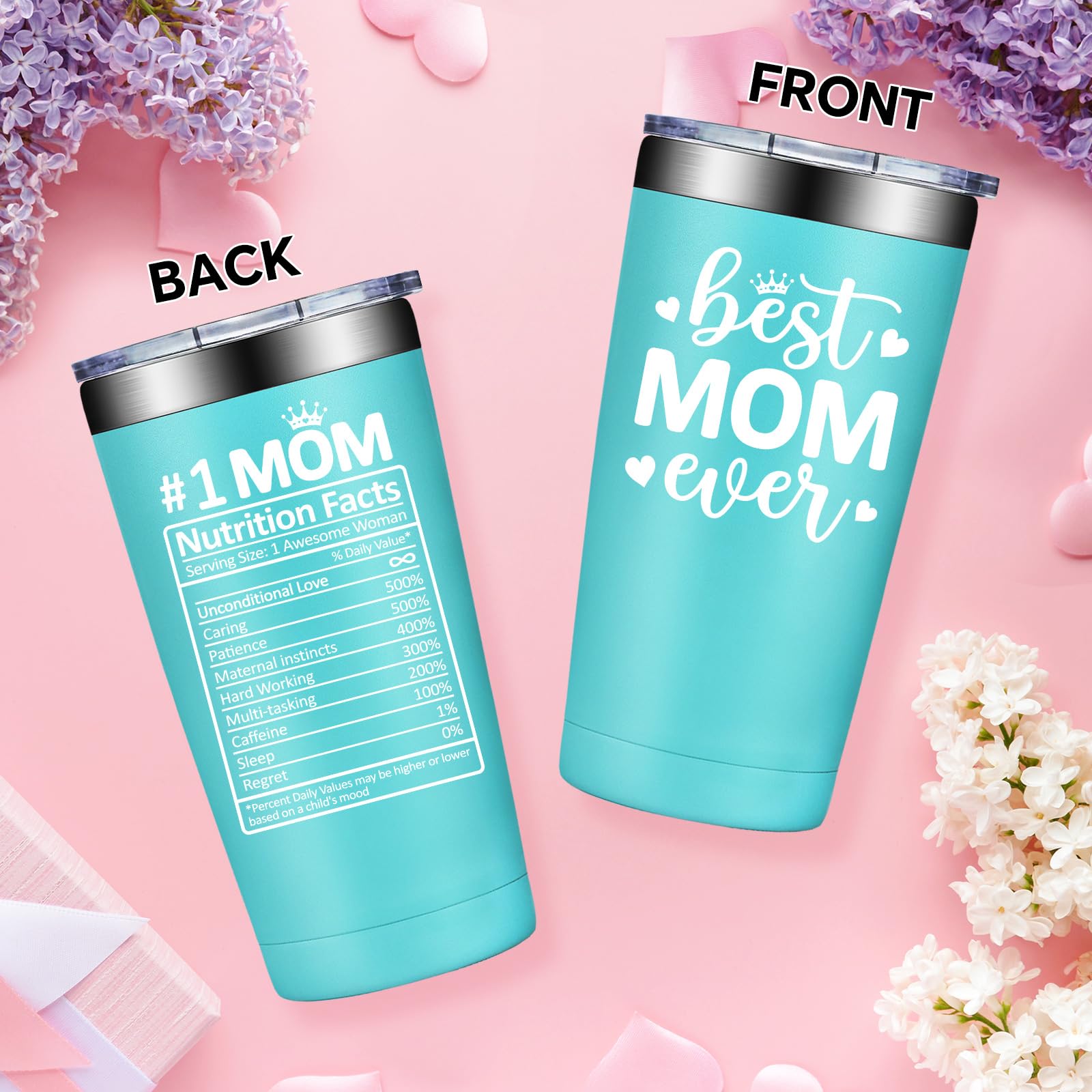 SpenMeta Gifts for Mom - Mothers Day Christmas Birthday Gifts for Mom from Daughter, Son - 20oz Vacuum Insulation Tumbler