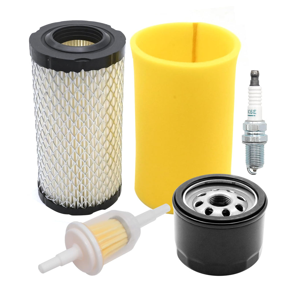 Hoypeyfiy Replaces LA125 Air Filter Tune Up Maintenance Service Kit replacement for John Deere LA115 D100 D110 D120 L100 E110 Lawn Tractor