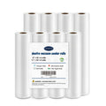 Deefre Vacuum Sealer Bags 4 Rolls 8"x10' and 4 Rolls 11"x10' Commercial Grade Food Saver Bags for Seal a Meal, BPA Free, Heavy Duty, Great for vac Storage, Meal Prep or Sous Vide