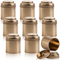 Lawei 9 Pack Tea Tins Canister with Airtight Double Lids, Mini Tea Storage Containers Round Tin Can Box for Storage Tea Coffee Sugar Loose Leaf