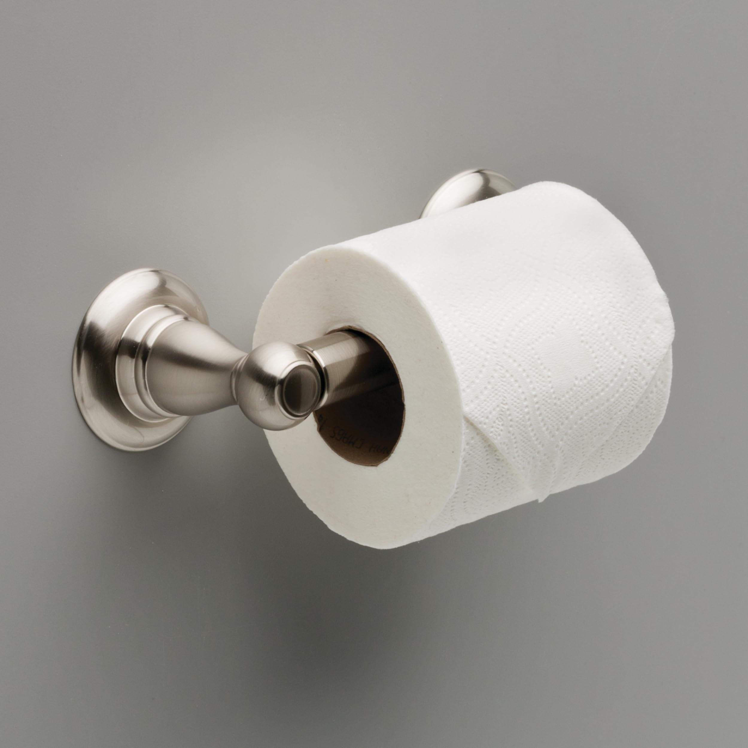 Delta PTR50-BN Porter Bath Hardware Accessory Toilet Paper Holder, SpotShield Brushed Nickel