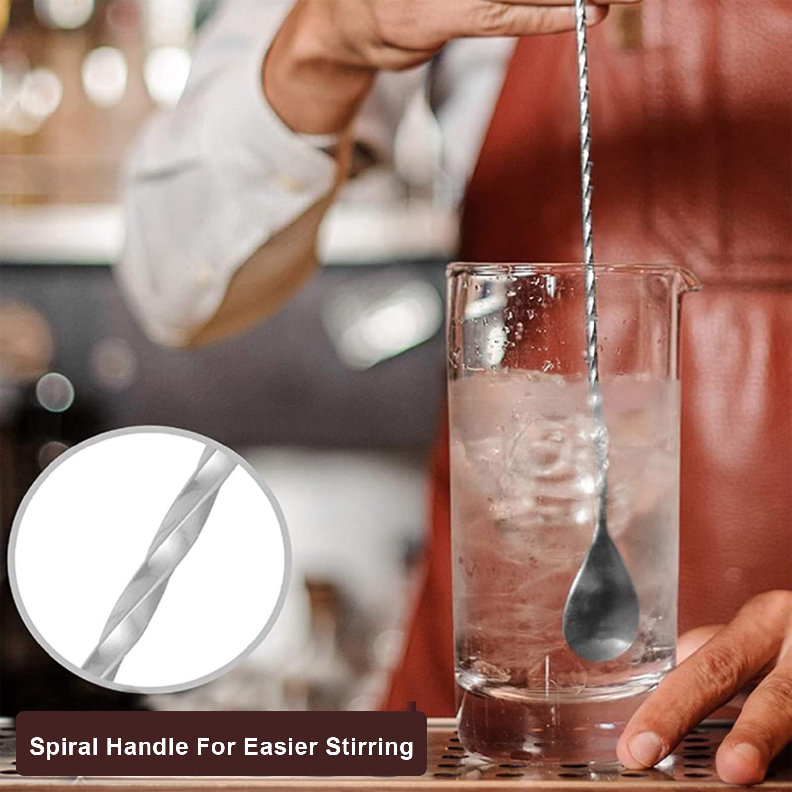 Measuring Jigger & Mixing Spoon Set, Cocktail Jigger for Bartending,Bell Jigger with 1oz and 2oz Measuring Marks, Cocktail Measuring Jigger with Cocktail Spoon,Cocktail Mixing Spoon,bar Mixing Spoon