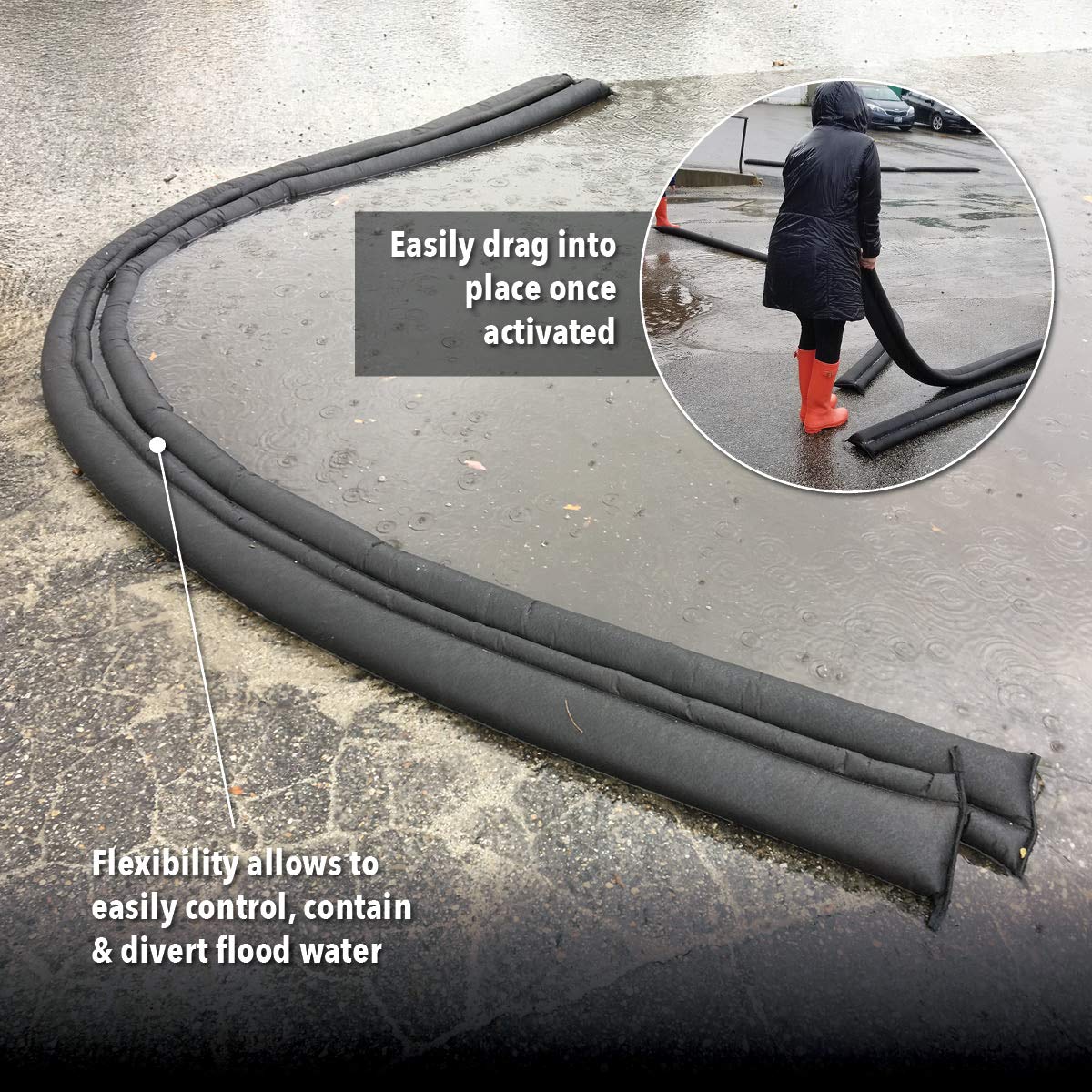 Quick Dam QD65-1 Water Activated Flood Barriers