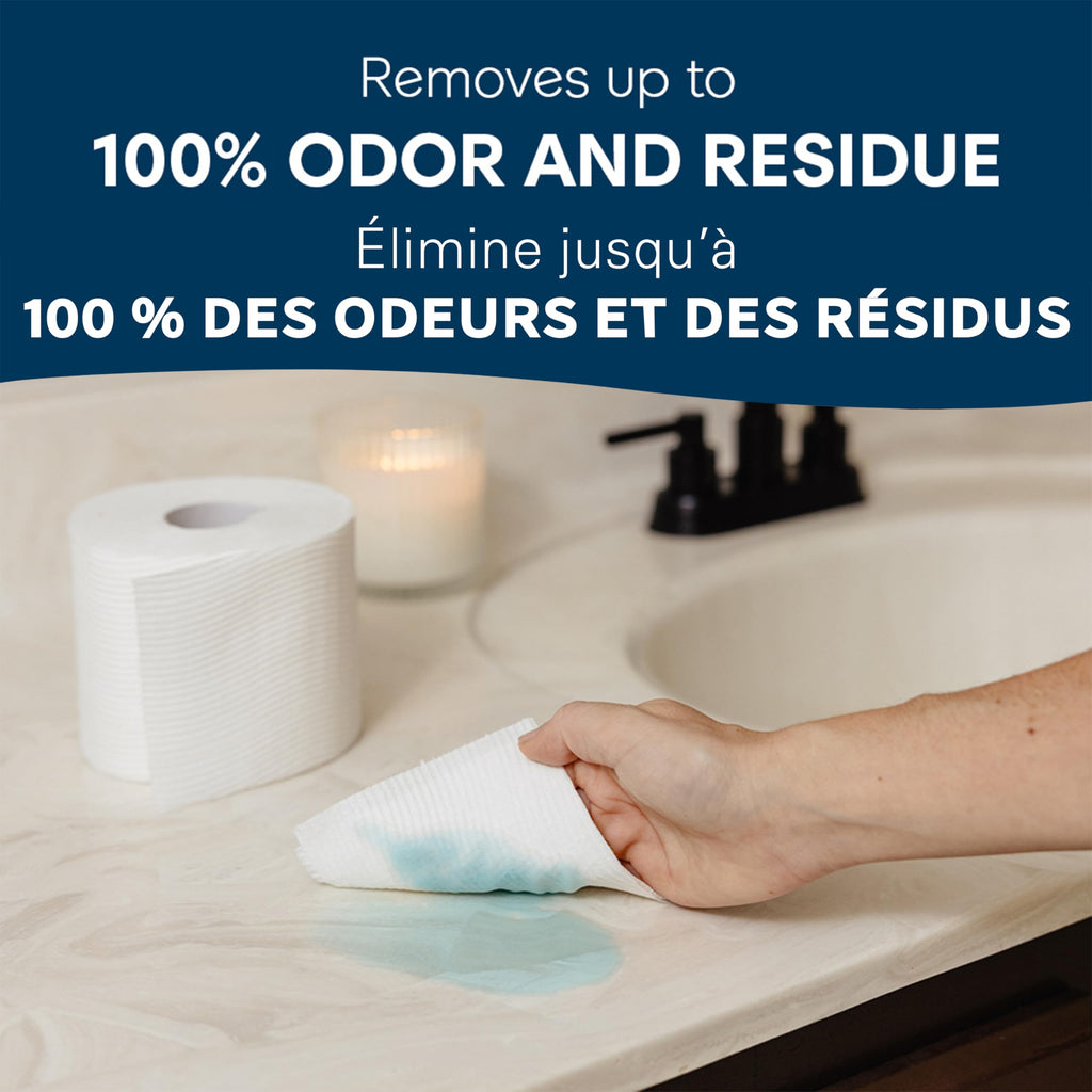 Flushable Wet Wipes; Cottonelle FreshCare; Biodegradable & Septic Safe; 8 Flip-Top Packs of 42 (336 Wipes)