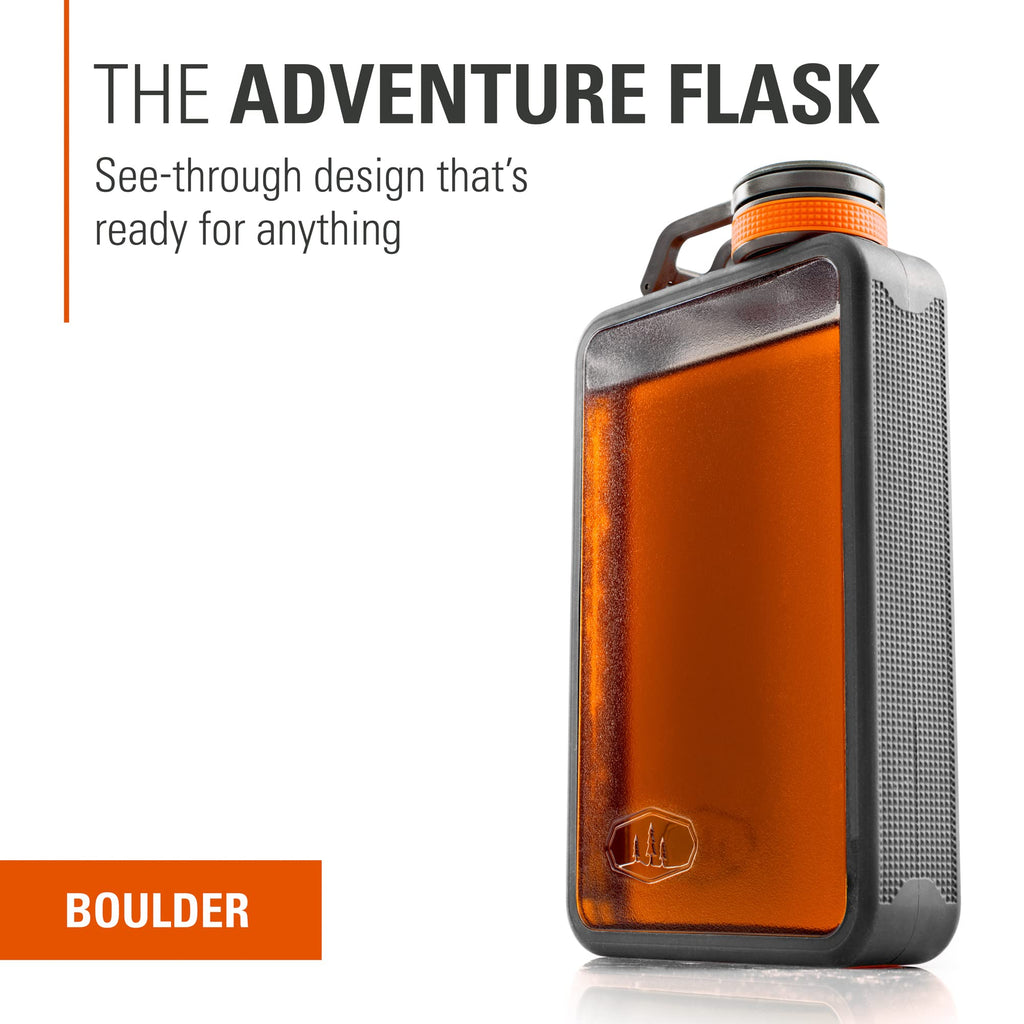 GSI Outdoors 79346 Boulder Flask 10 Oz Graphite