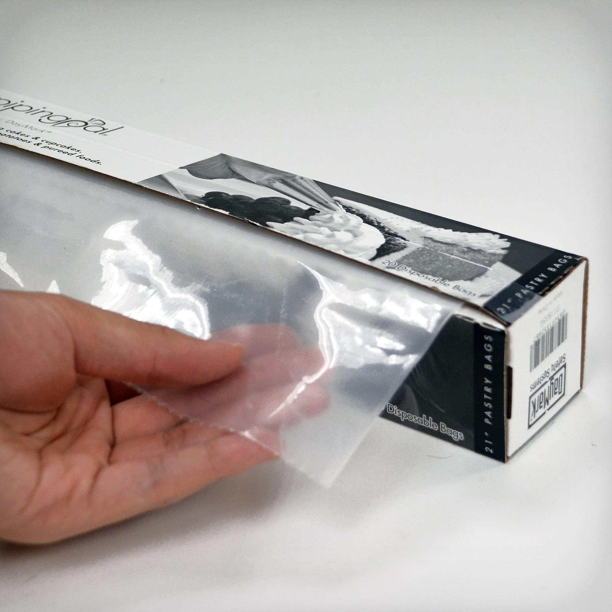 DayMark Safety Systems IT115436 18" PipingPal Disposable Pastry Bag with Dispenser (100 Bags)