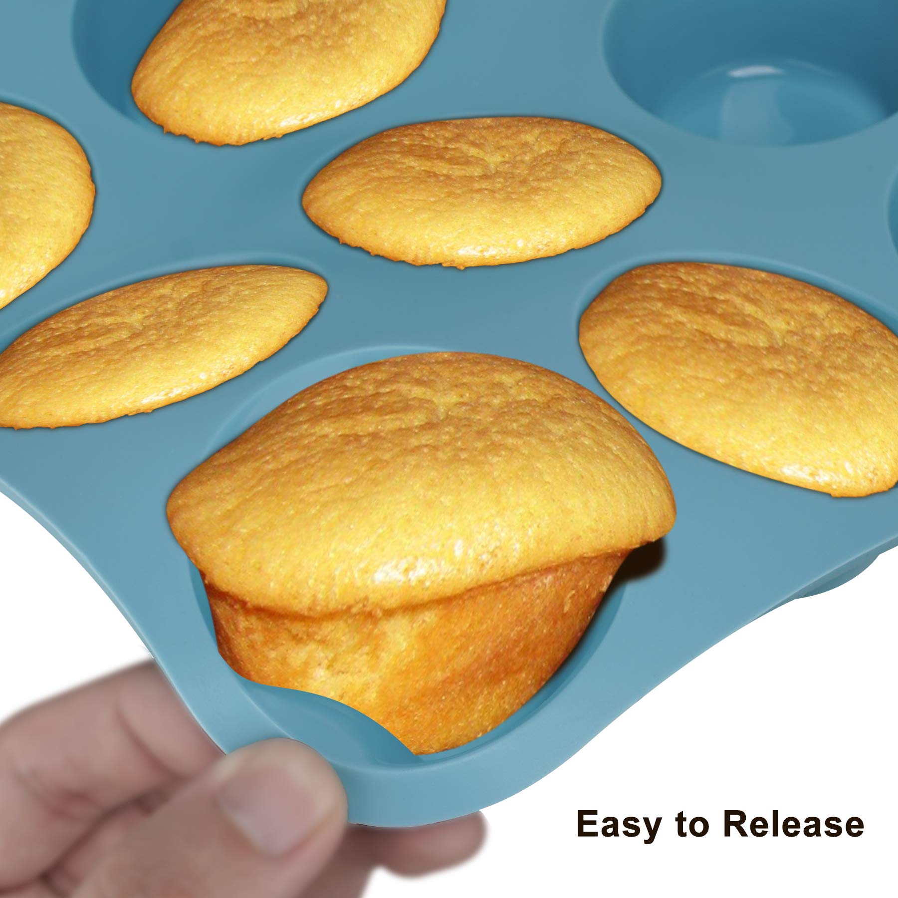 Economical 7in1 Nonstick Silicone Baking Cake Pan Cookie Sheet Molds Tray Set for Oven, Heat Resistant Bakeware Suppliers Tools Kit for Muffin Loaf Bread Pizza Cheesecake Cupcake Pie Utensil