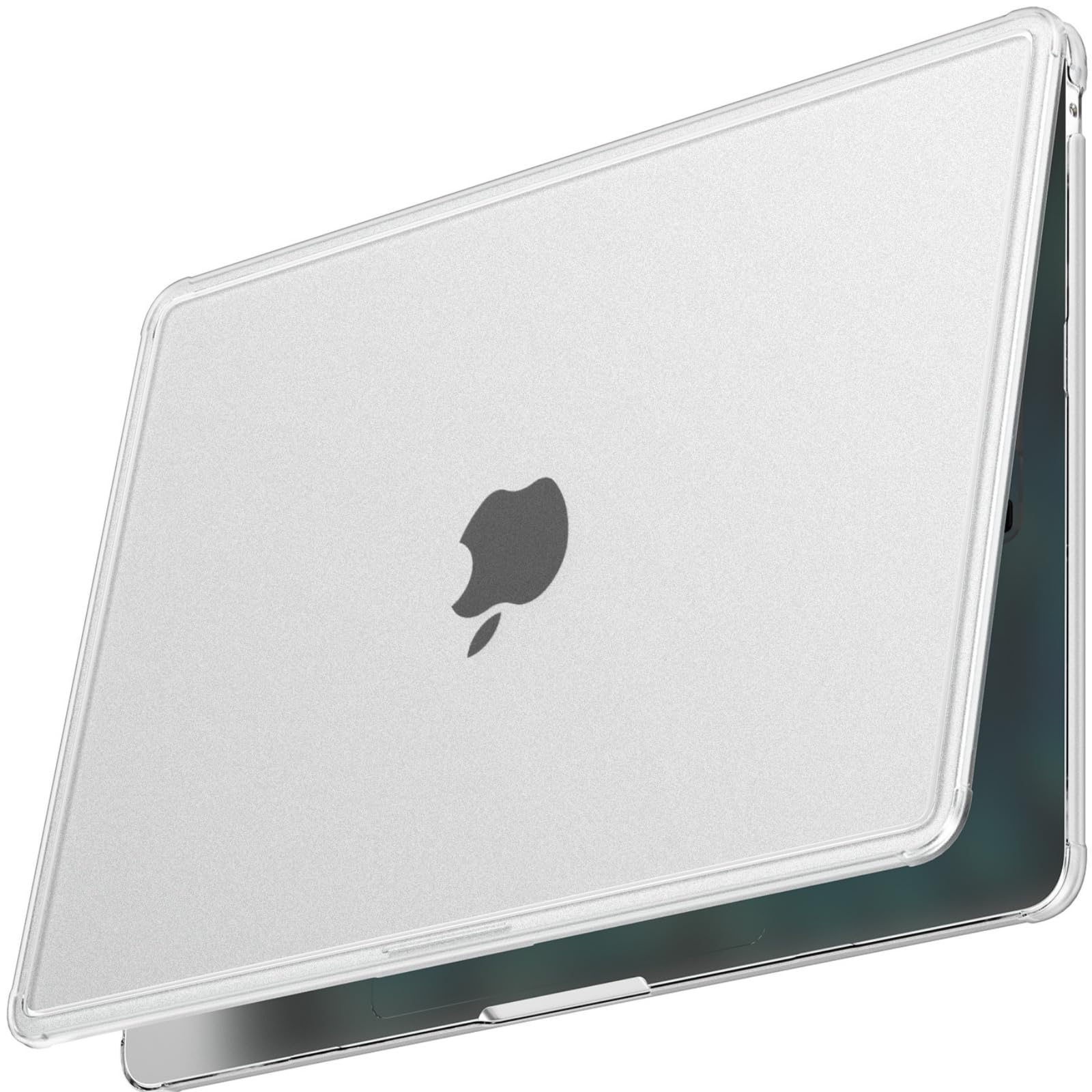 EooCoo Reinforced Corner Knight Case for MacBook Air 13 inch M5 M4 M3 M2, Snug Fit, Scratch Resistant Anti-Slip Matte Finish, Full Protective Laptop Cover 13.6 inch, Clear