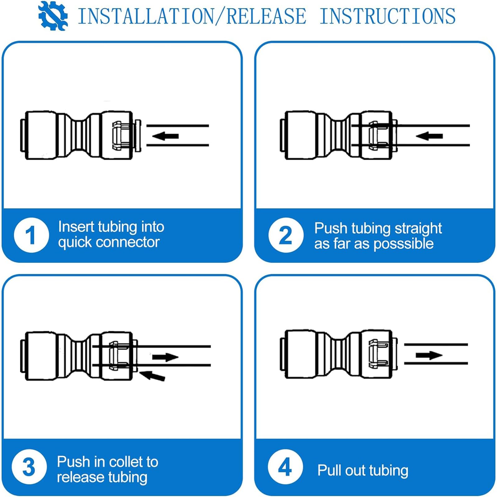 Refrigerator Water Line Kit - Food Grade Ice Maker Installation Kit for Refrigerator, 1/4" O.D. 25ft Water Pipe with Quick Connect Fittings for