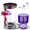 PUREGUST V10 Bin Replacement and Filter for Dyson V10(SV12) Animal and Absolute Models, Bin Part No.969509-01 and Filter Part No. 969082-01 for Absolute/Animal/Extar/Total Clean