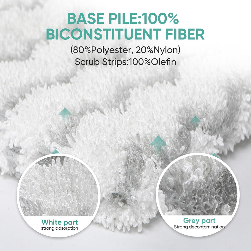 8 Pack Replacement Steam Mop Pads for Shark Steam Mop S1000, S1000A, S1000C, S1000WM, S1001C, Dirt Grip Cleaning Pads, Microfiber Washable & Reusable