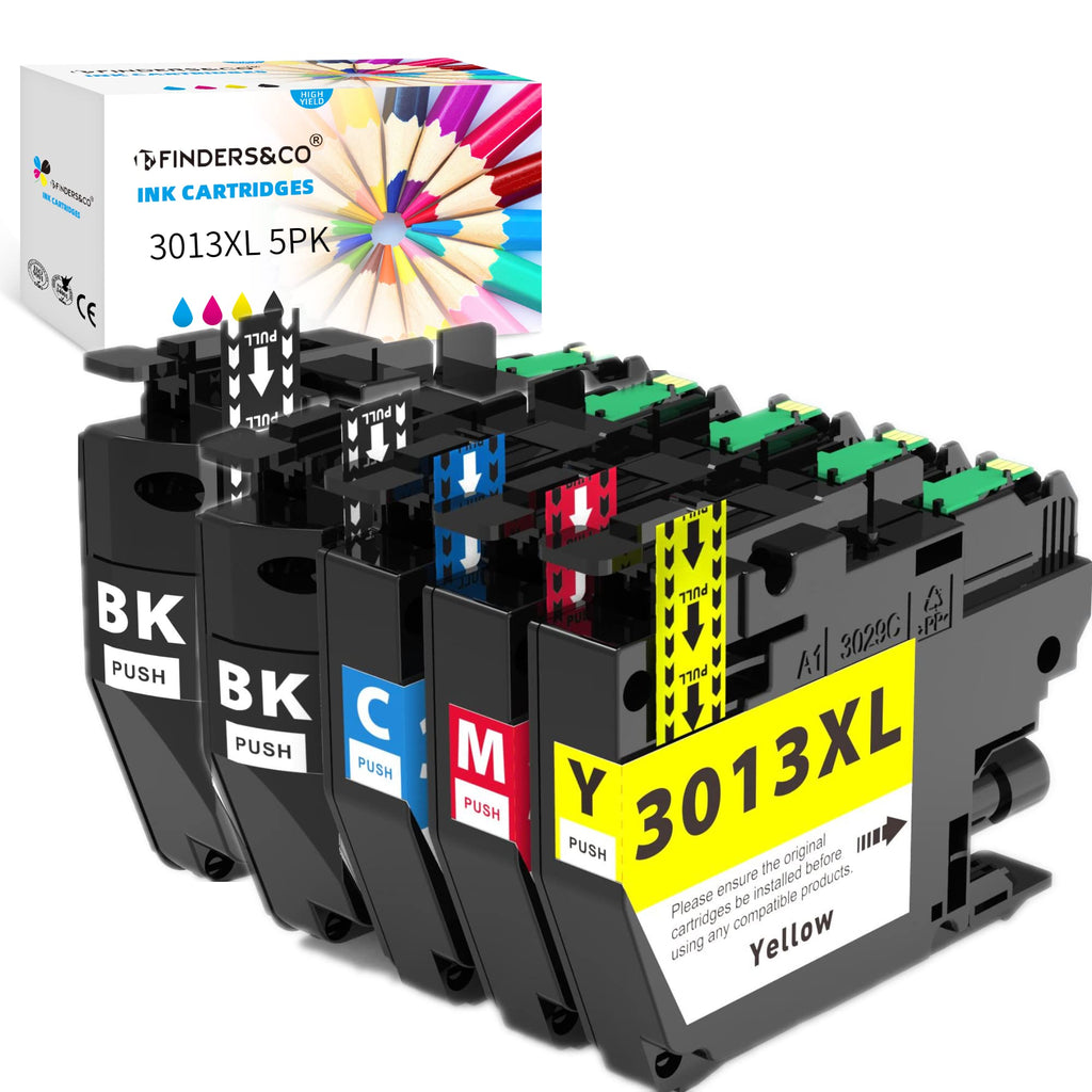 F FINDERS&CO LC3013 LC3011 Ink Cartridge Replacement for Brother LC3013 XL LC-3013 Ink Compatible with MFC-J491DW MFC-J497DW MFC-J690DW MFC-J895DW Printer (2BK 1C 1M 1Y)