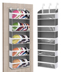 KYEVIS Over The Door Hat Rack for Baseball Caps, Hold up to 60 Hats Organizer Storage for Closet Wall, Clear Hanging Hat Holder with 10 Mesh Pockets