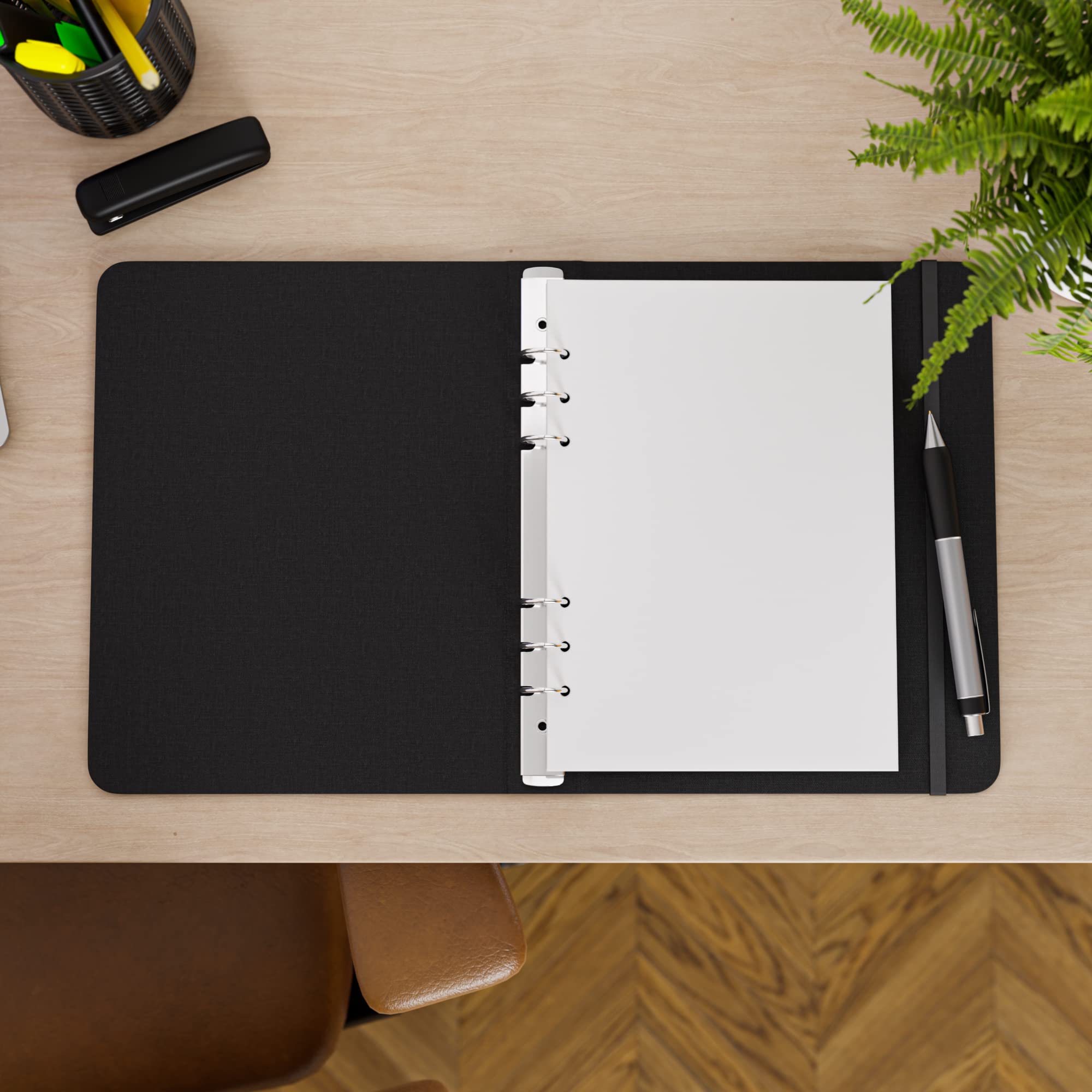 A5 Blank Paper - 250 Sheets (500 Pages) - 6 Hole Punched - 100 GSM (24 lb.) - for FiloFax, A5 Planners, Organizers, and Binders - 148mm x 210mm (5.83 inches x 8.27 inches)