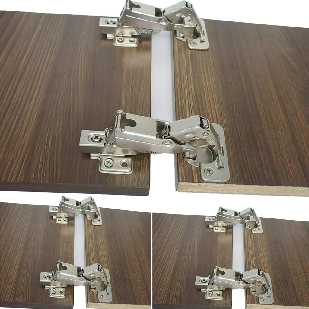YUEZIYE-165 Degree Hidden Frameless Kitchen Cabinet Soft Close Hinge Very Suitable for Installing Fully Covered cabinets/Cabinet Folding/Corner Cabinet Folding, Wardrobe Doors, etc. (2 Packs)