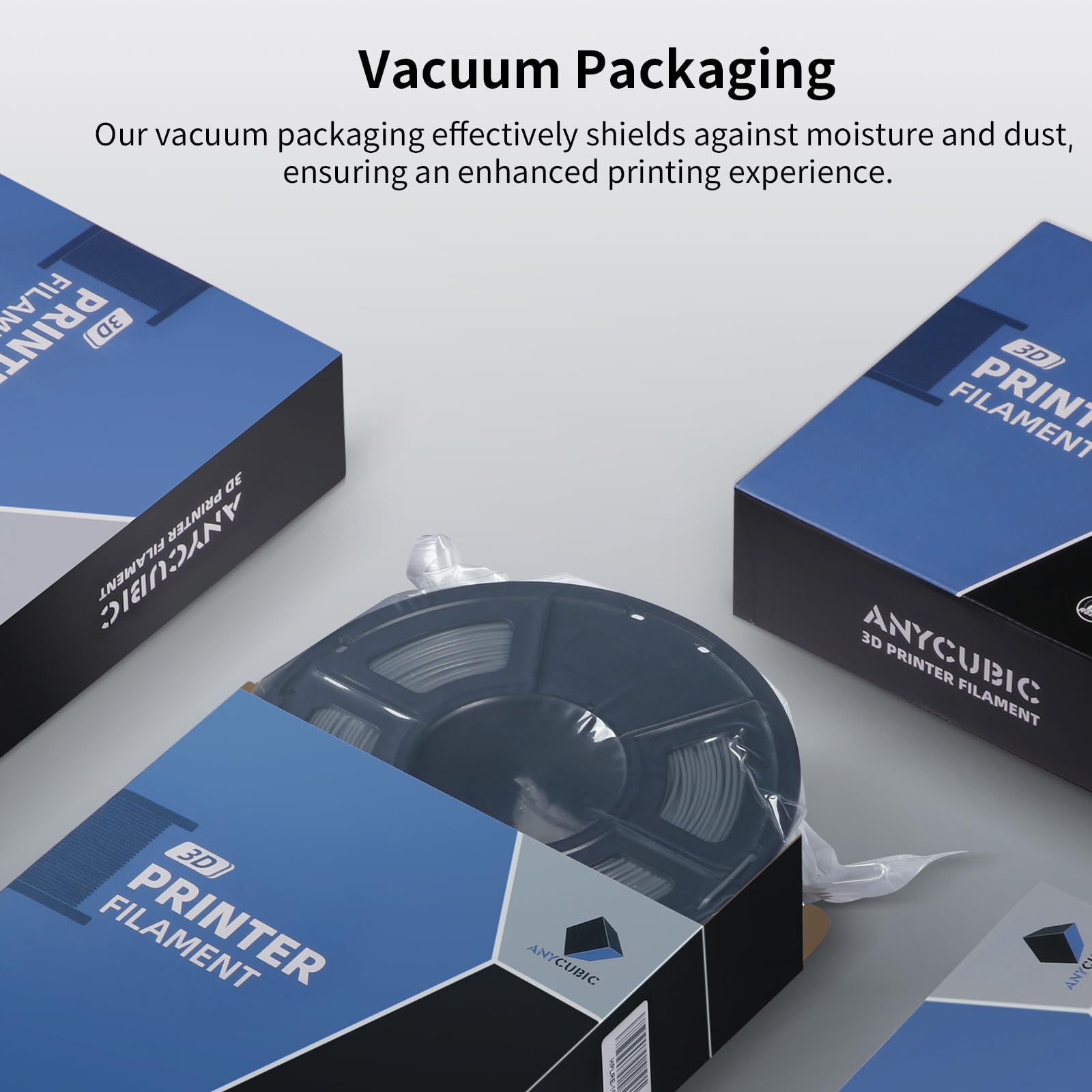 ANYCUBIC PETG Filament 1.75mm,3D Printer Filament,Dimensional Accuracy +/- 0.02mm,Exceptional Toughness,Print with Most FDM 3D Printers,1KG Spool,Black
