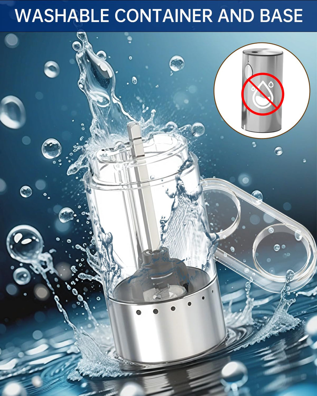 CIRCLE JOY Rechargeable Salt and Pepper Grinder Set with 6 Levels External Coarseness Adjustment, Stainless Steel Electric Salt Shaker and Dustproof Storage Base, 95ml Container, Led Light