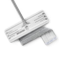JOYMOOP Flat Mop, Microfiber Mops for Floor Cleaning and Wall Cleaner, 50" Mop Handle with Flexible 13" Flat Head with a Microfiber Mop Pad - White
