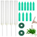 Welltop Moss Pole, 4Pcs Plastic Moss Pole for Plants Monstera 15Inch Stackable Plant Moss Sticks for Climbing Plants Grow Upwards Plant Support for Indoor Plants