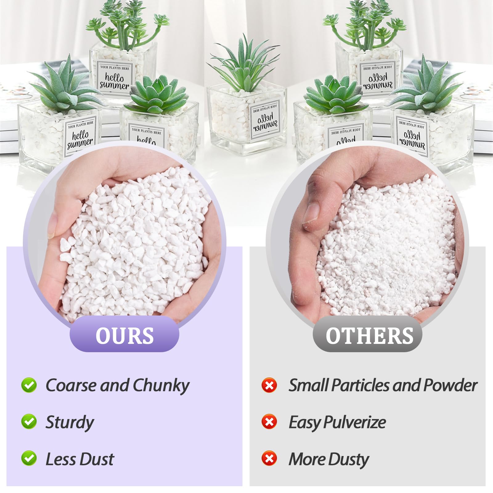 Riare 10 litres Organic Perlite for Plants - Horticultural Perlite Soil Amendment for Plants Potting Mix, Improve Root Growth, Drainage and Ventilation