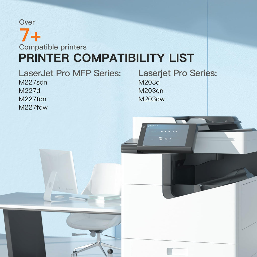 CF230A 30A Toner Cartridges 2 Pack Compatible Replacement for HP 30A CF230A for LaserJet Pro M203d, M203dn, M203dw; LaserJet Pro MFP M227sdn, M227d, M227fdn, M227fdw Printers High Capacity Black