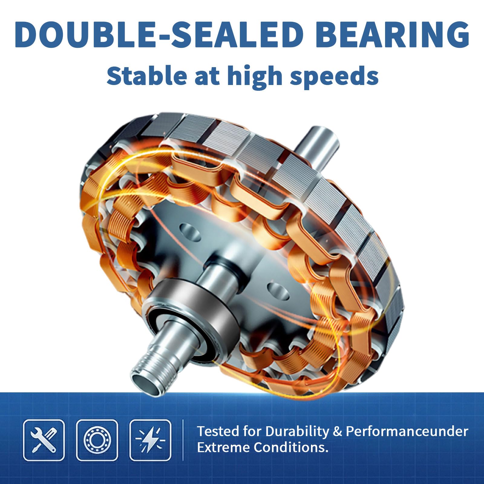 10 Pcs 6203-2RS Ball Bearings,Bearing Steel, Double Rubber& High RPM Support, Sealed Miniature Deep Groove Ball Bearings.