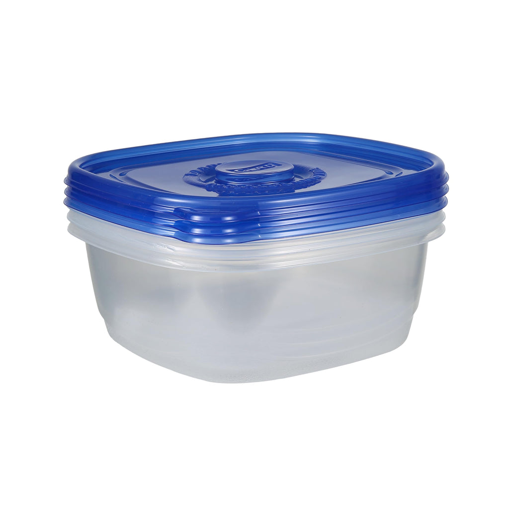 GladWare Family Size Food Storage Containers, XL | Large Square Food Storage, Containers Hold up to 104 Ounces of Food, Large Set 3 Count Food Containers | Plastic Food Container