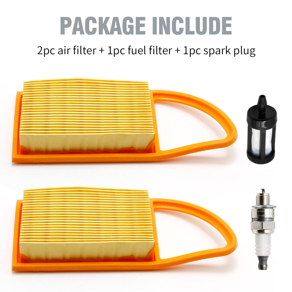 laffoonparts 2 Pack Air Filter Replacement for STHIL BR600 BR550 BR500 BR700 Backpack blowers Replace# 4282 141 0300 4282 141 0300B