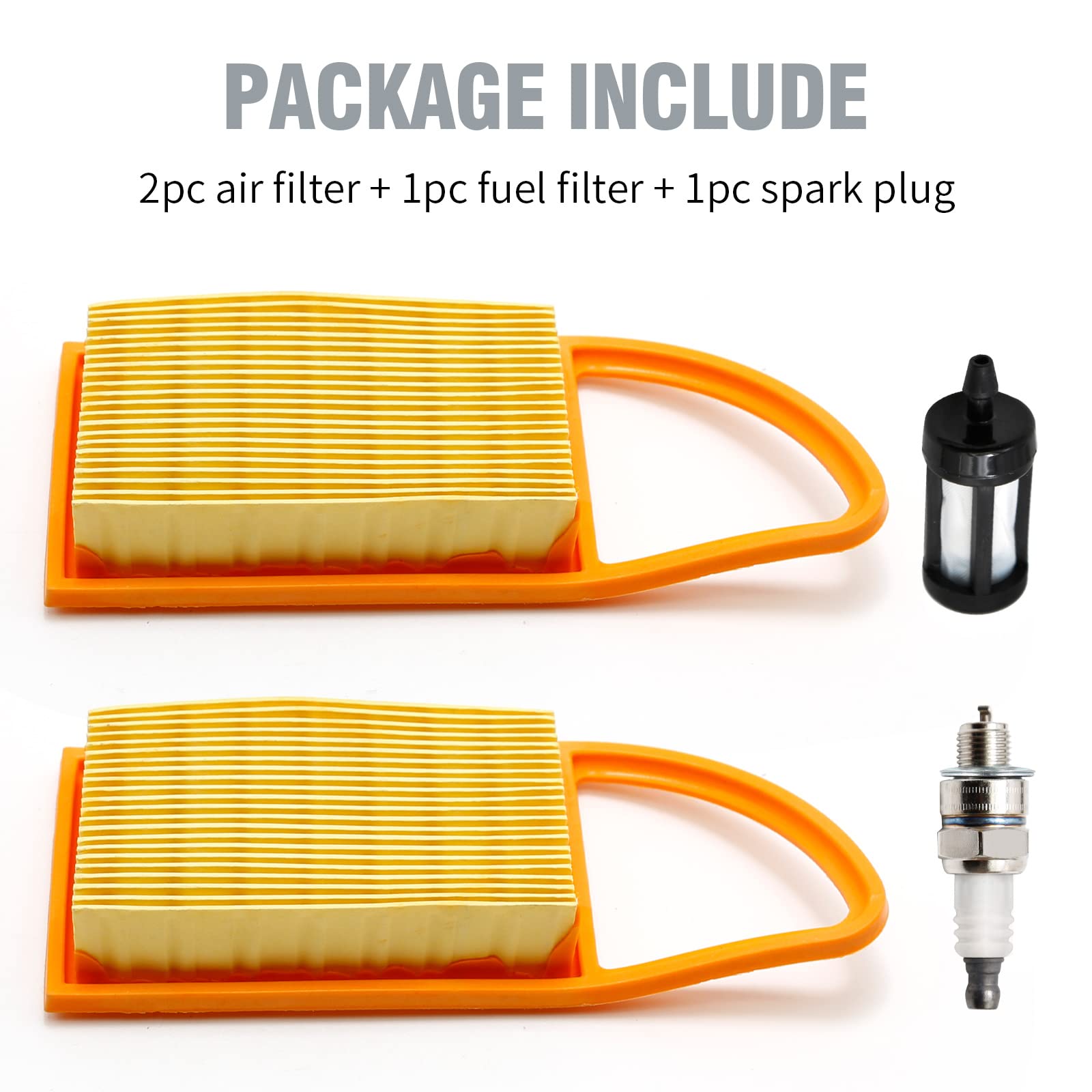 laffoonparts 2 Pack Air Filter Replacement for STHIL BR600 BR550 BR500 BR700 Backpack blowers Replace# 4282 141 0300 4282 141 0300B