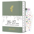 Planner 2026-2027, 8.5" x 11" Weekly and Monthly Planner with Tabs from Jul 2026 - Jun 2027 Academic Year, A4 Large Hardcover Agenda Calendar with Date for School & Office Schedule, Sage Green