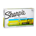 Sharpie Liquid Highlighters, Chisel Tip, Yellow, 12 Count