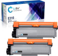 LxTek Compatible Toner Cartridge Replacement for Dell E310dw P7RMX PVTHG 593-BBKD E310 E514 E515 to use with Wireless Monochrome E310dw E515dw E514dw E515dn Printer(2 Black, High Yield 2600 Pages)