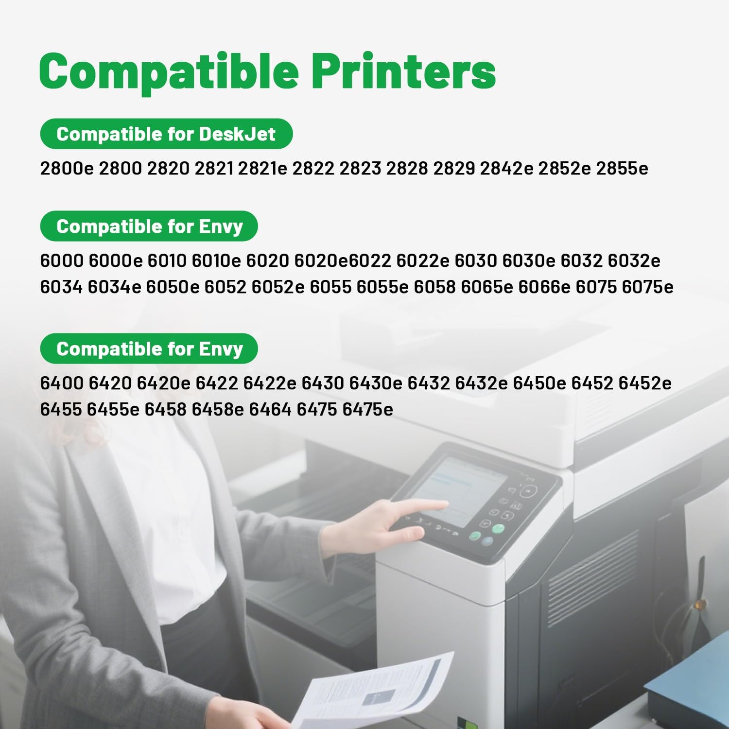 Faedra Remanufactured Ink Cartridges for HP 67XL 67 XL Ink for HP Deskjet 2742e 2842e 2755e 2855e 4255e Work for HP Deskjet 2700 2700e 2734e 2827e 2723e 4155e Envy 6455e 6055e 6000 Ink (1Black 1Color)