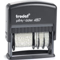 Trodat Tampon dateur 4817A - Date en Français + 12 Formules - Couleur d'Encrage Noire - Taille de Marquage 47 x 3,8 mm