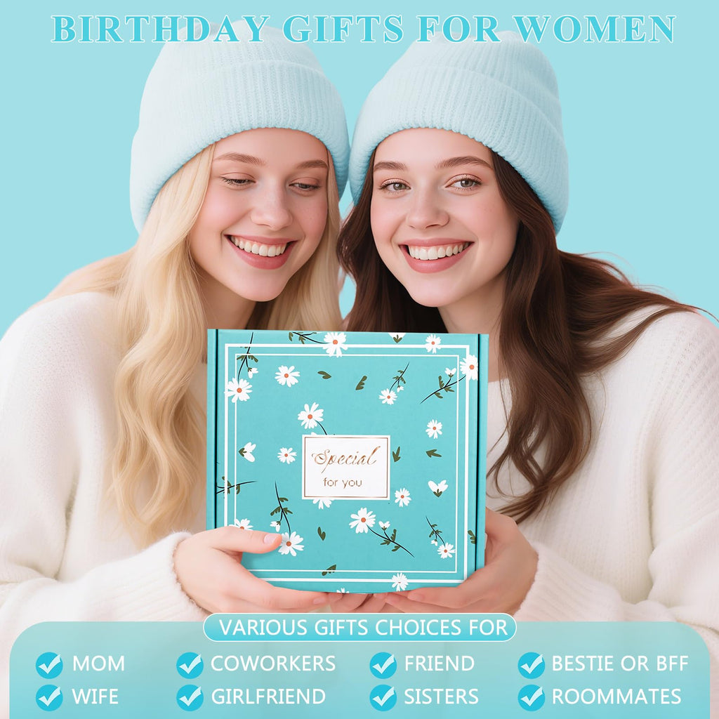 Birthday Gifts for Women, Funny Unique Spa Birthday Gifts Basket Ideas for Her, Best Friend,Coworker, Sister, Mom, Aunt, Grandma, Daughter, Wife, Teacher, Girlfriend, Bestie, BFF (Blue)