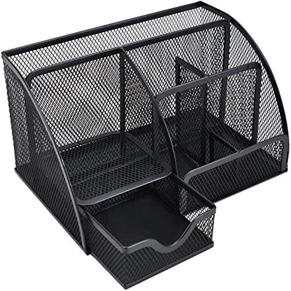 Gonice Mesh Desk Organizer, Pen Holder for Office Supplies and Desk Accessories, Desktop Organizer for Home,Office and School, Black