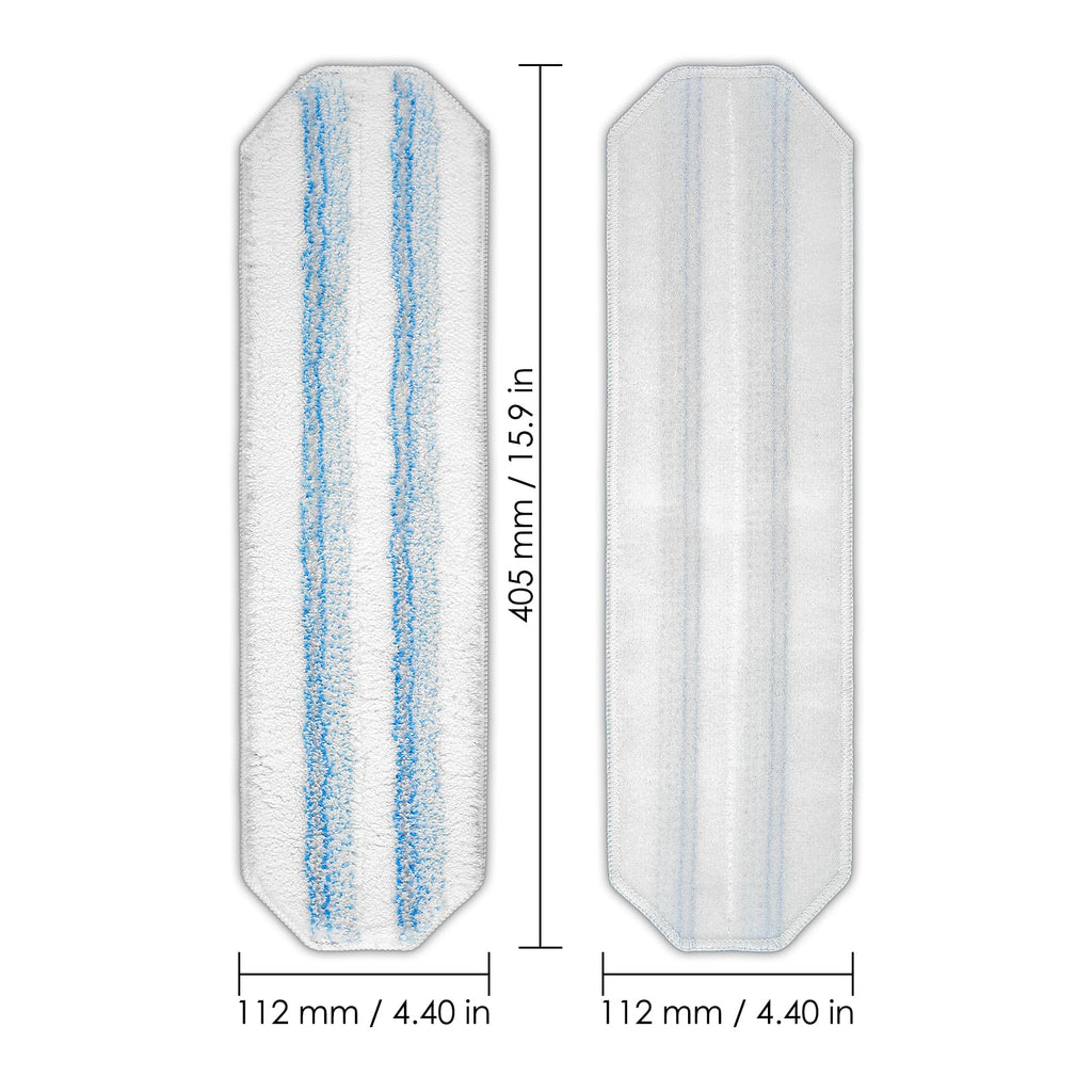 (4 Pieces) H2prO Replacement Mop Pads Compatible with Vileda H2prO Mop, Washable Mop Cloths, Microfiber Mop Head, Mop Pad Refill Accessories, Mopping Pads